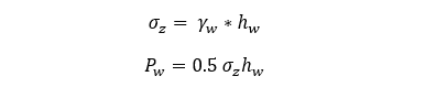 Hydrostatic pressure equation