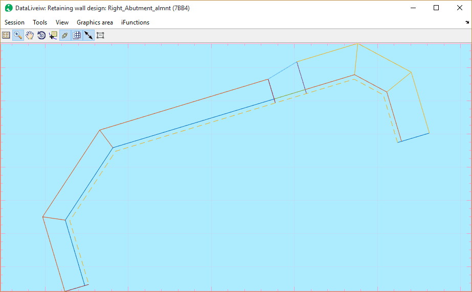 Plan view with terrain